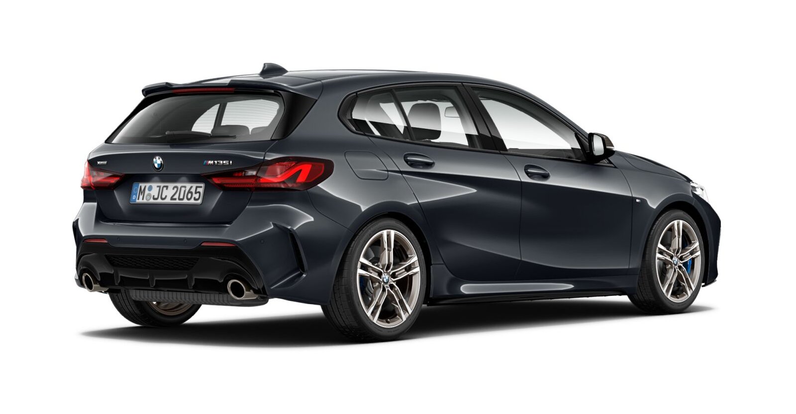 BMW BMW 1er in Grau von hinten