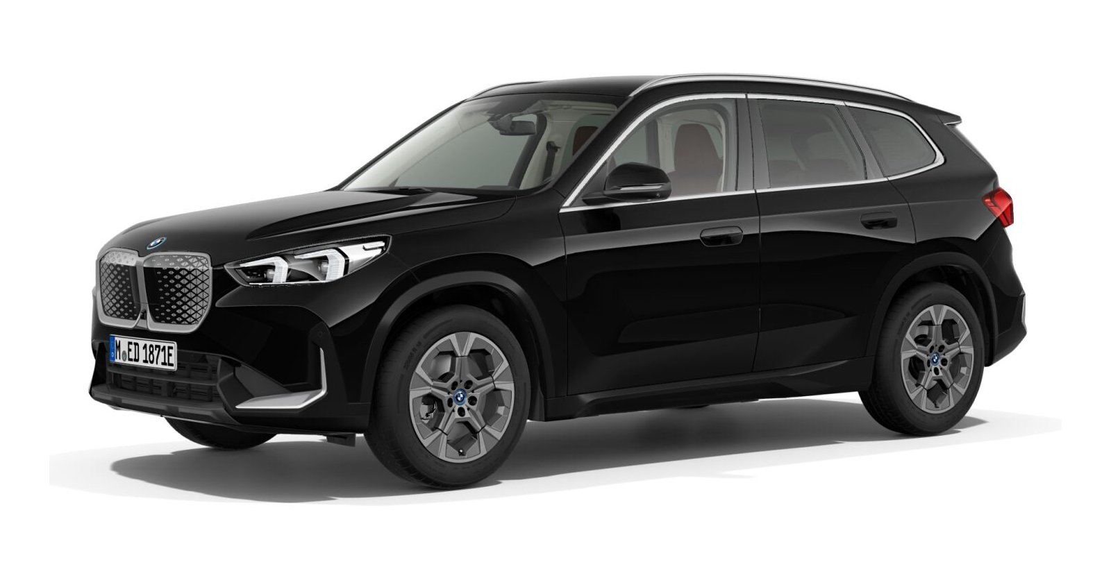 BMW BMW I in Schwarz von vorne BMW BMW I in Schwarz von vorne