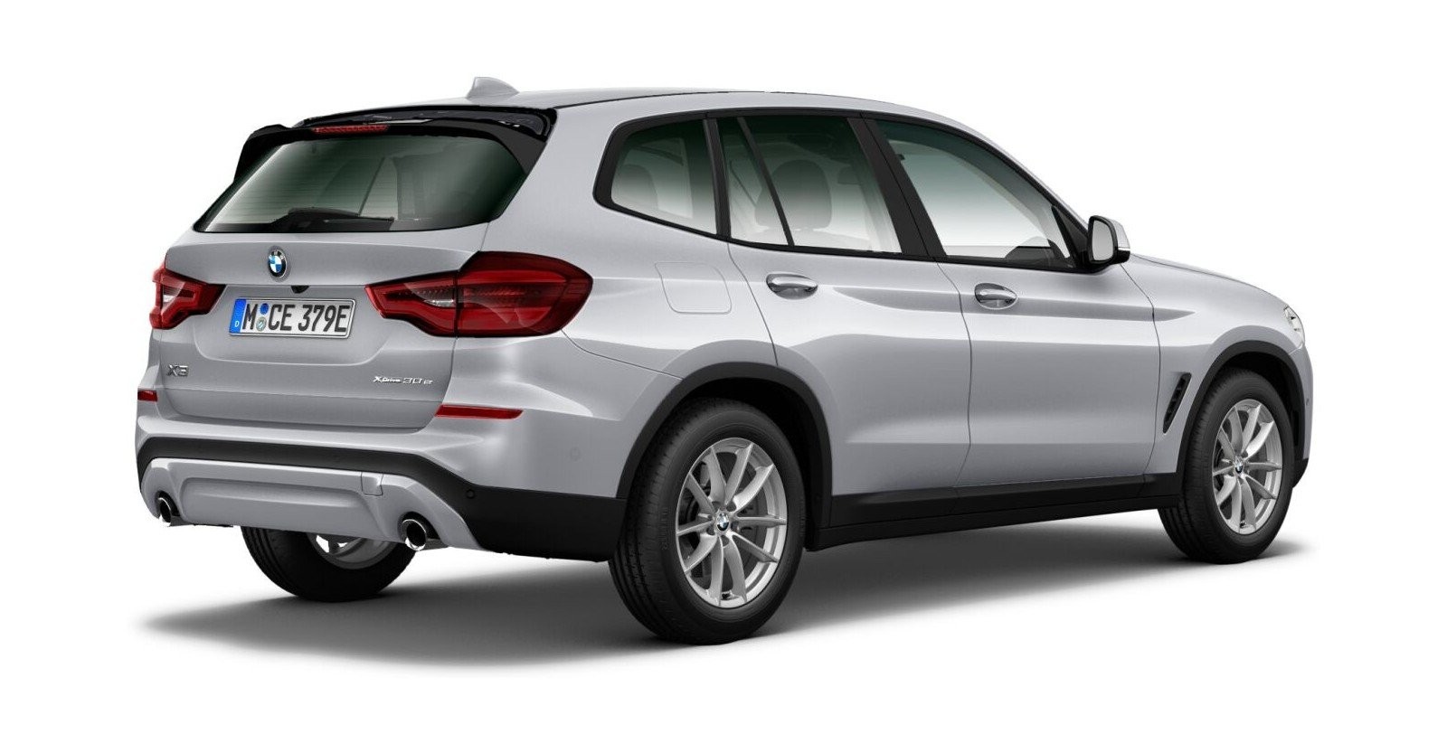 BMW BMW X in Silber von hinten BMW BMW X in Silber von hinten