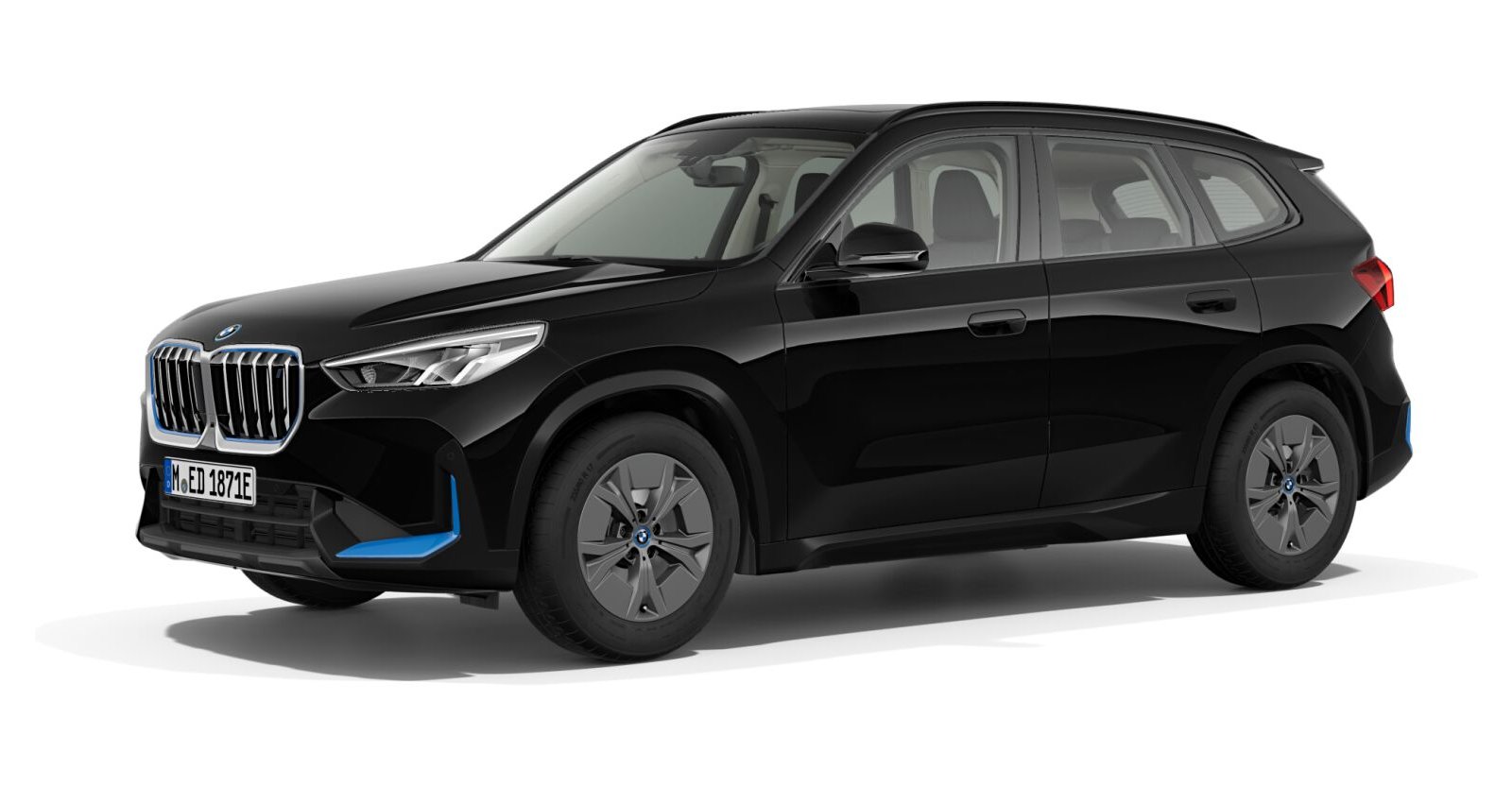 BMW BMW I in Schwarz von vorne BMW BMW I in Schwarz von vorne