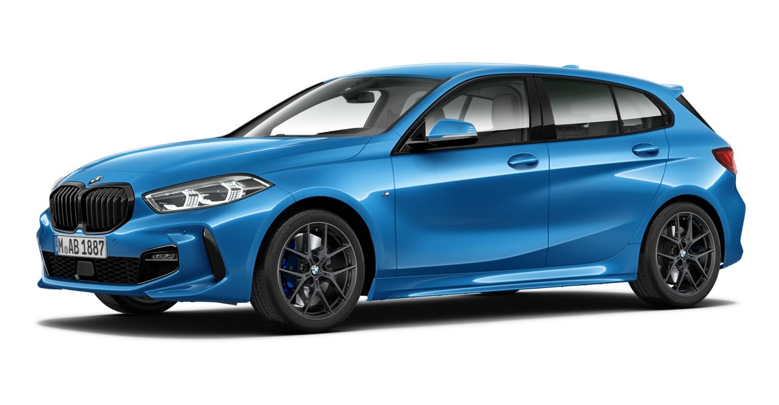 BMW BMW 1er in Blau von vorne BMW BMW 1er in Blau von vorne