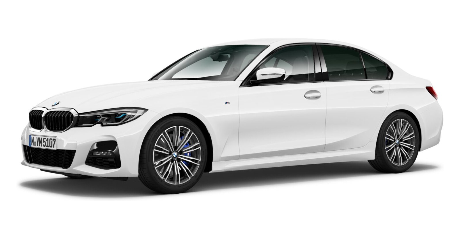 BMW BMW 3er in Weiß von vorne