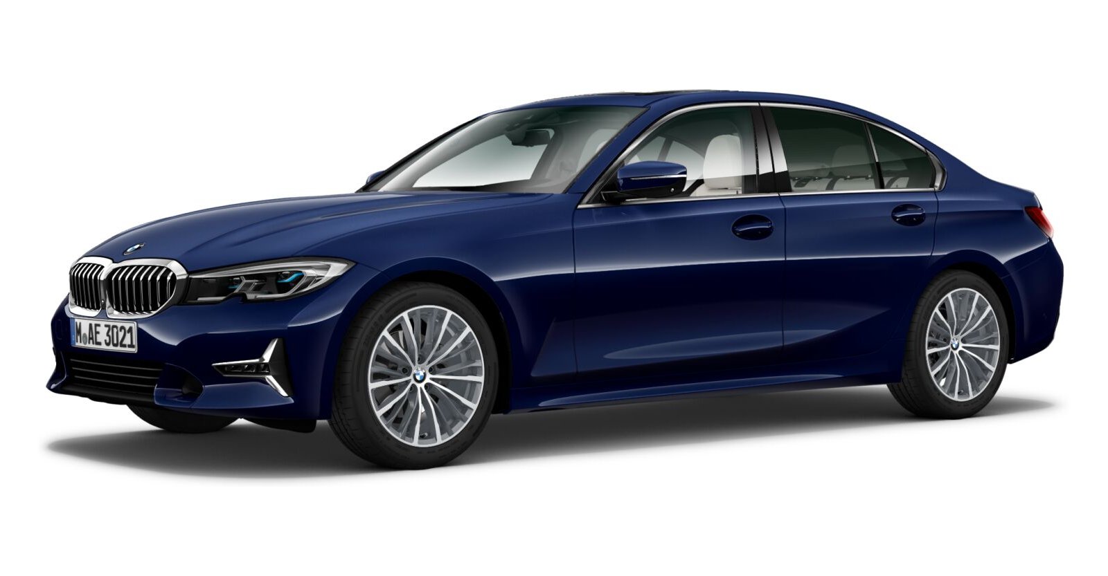 BMW BMW 3er in Blau von vorne