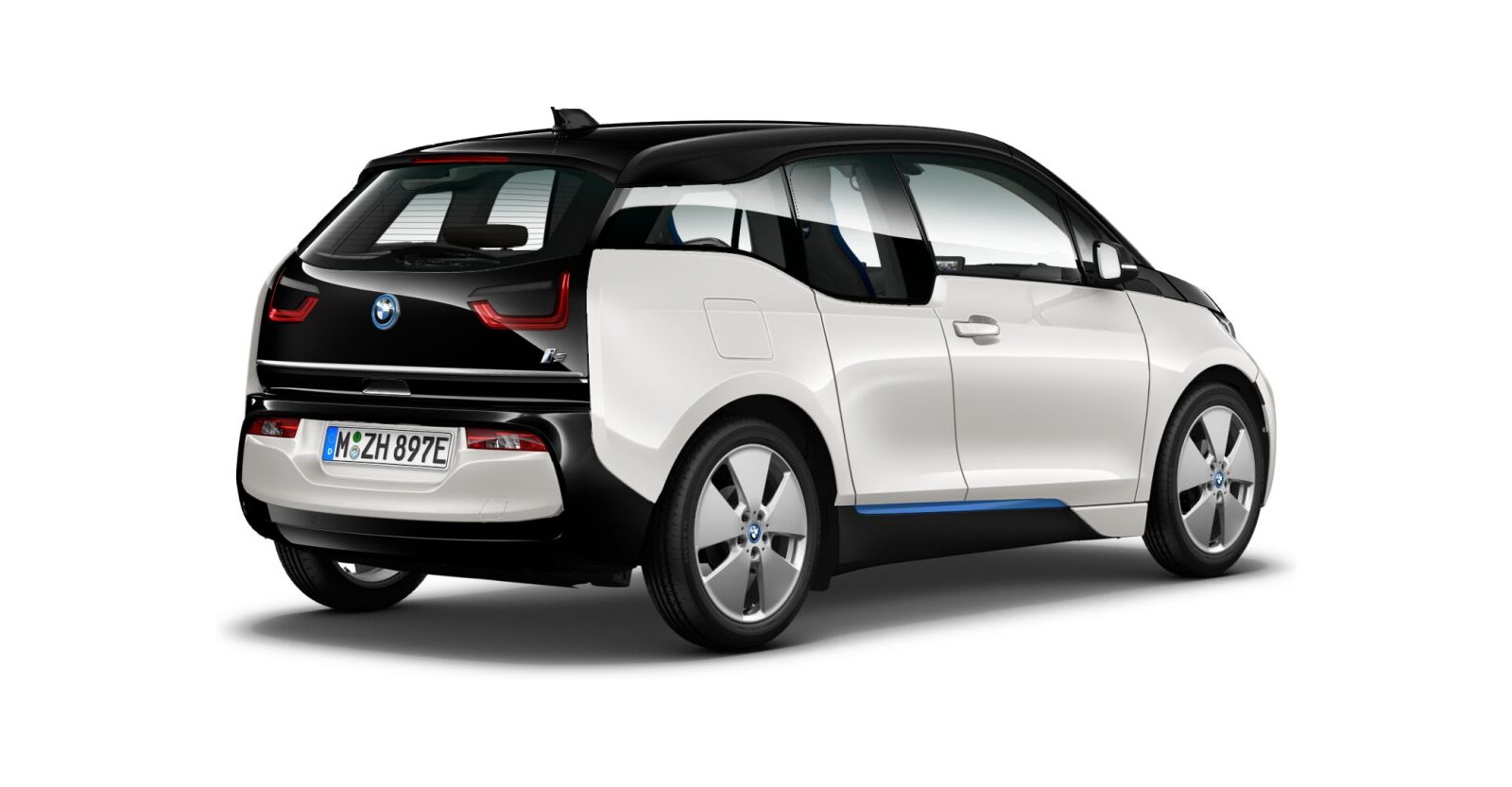 BMW BMW I in Weiß von hinten