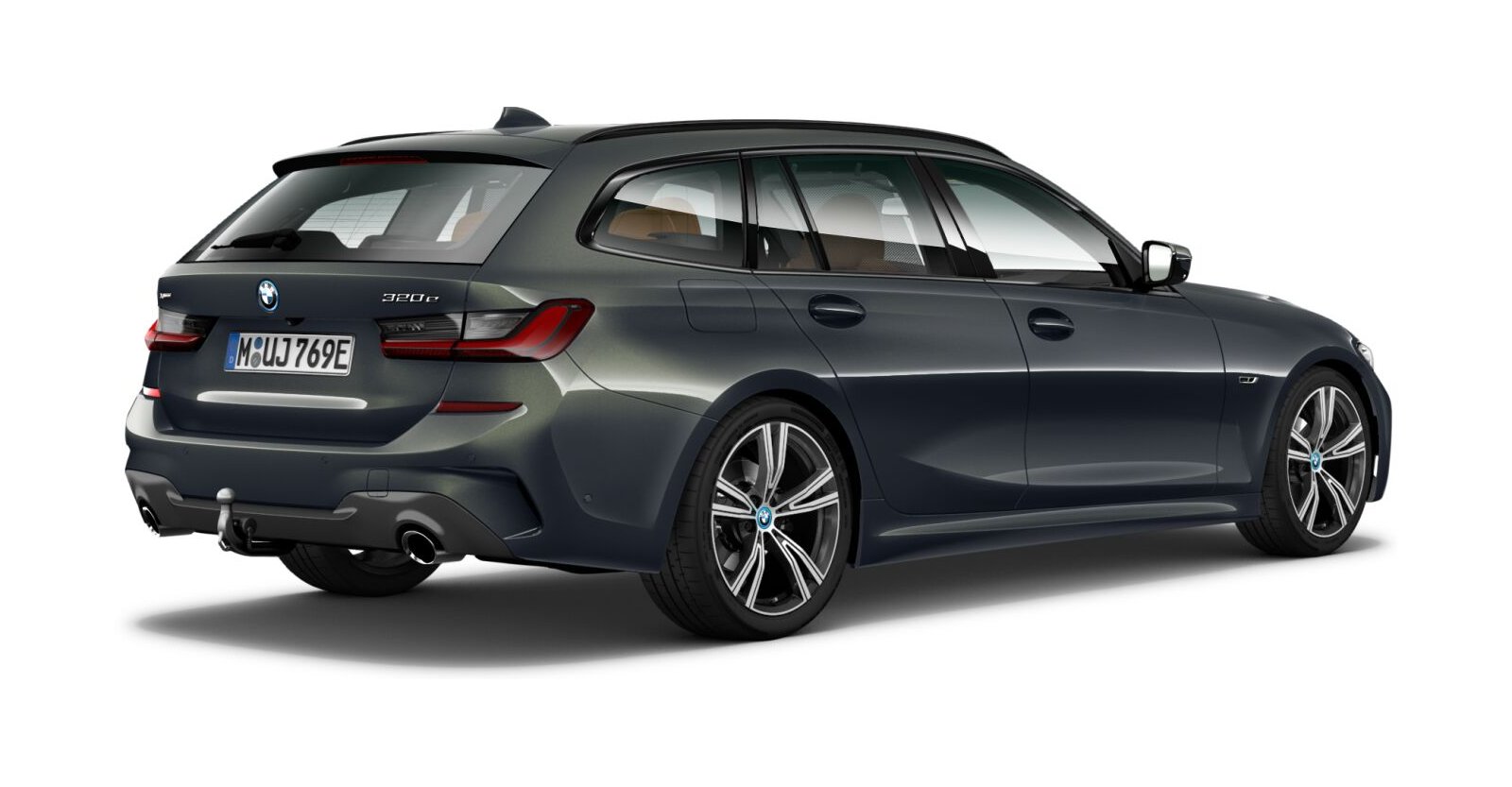 BMW BMW 3er in Grau von hinten BMW BMW 3er in Grau von hinten