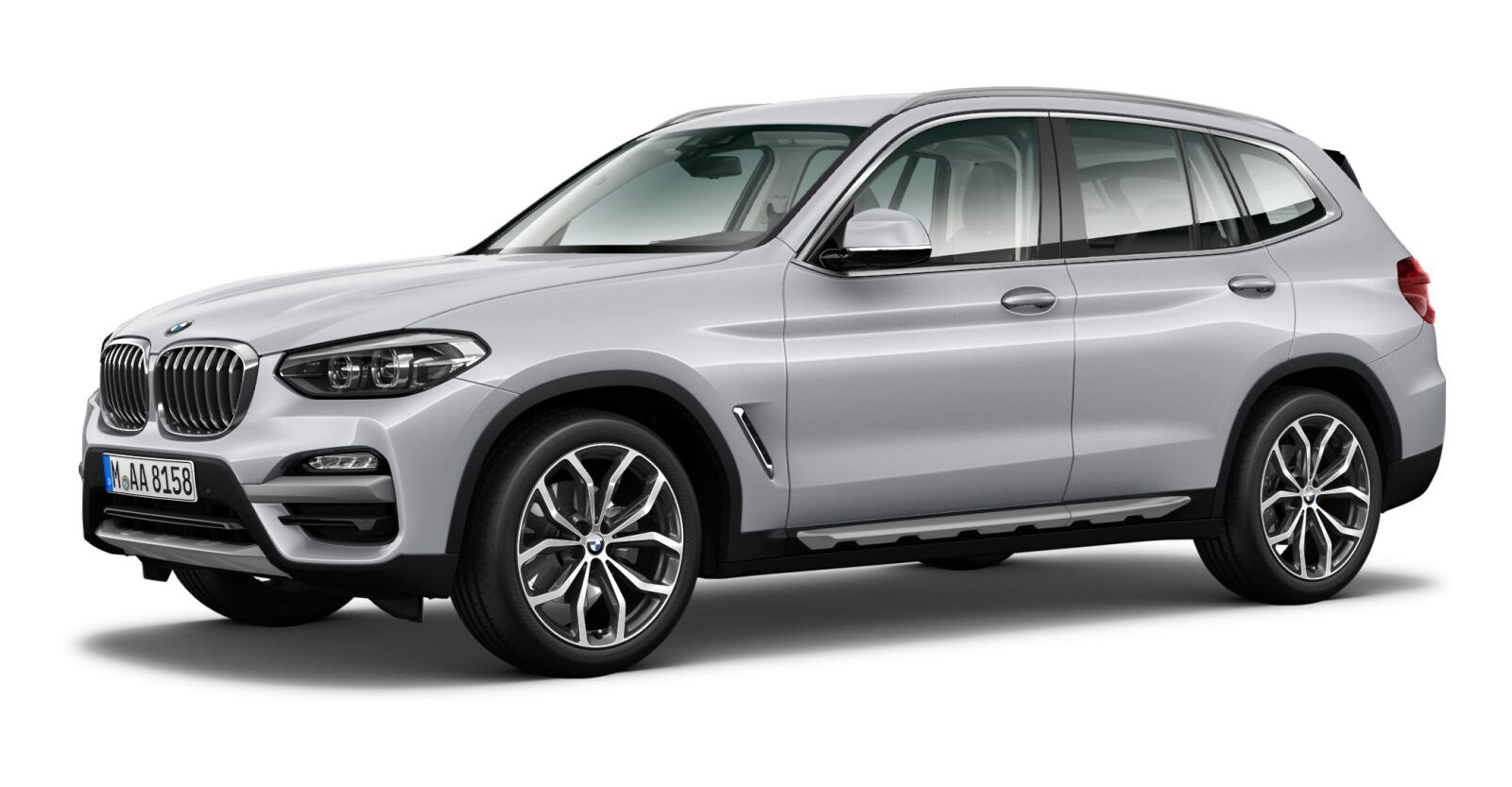 BMW BMW X in Silber von vorne BMW BMW X in Silber von vorne
