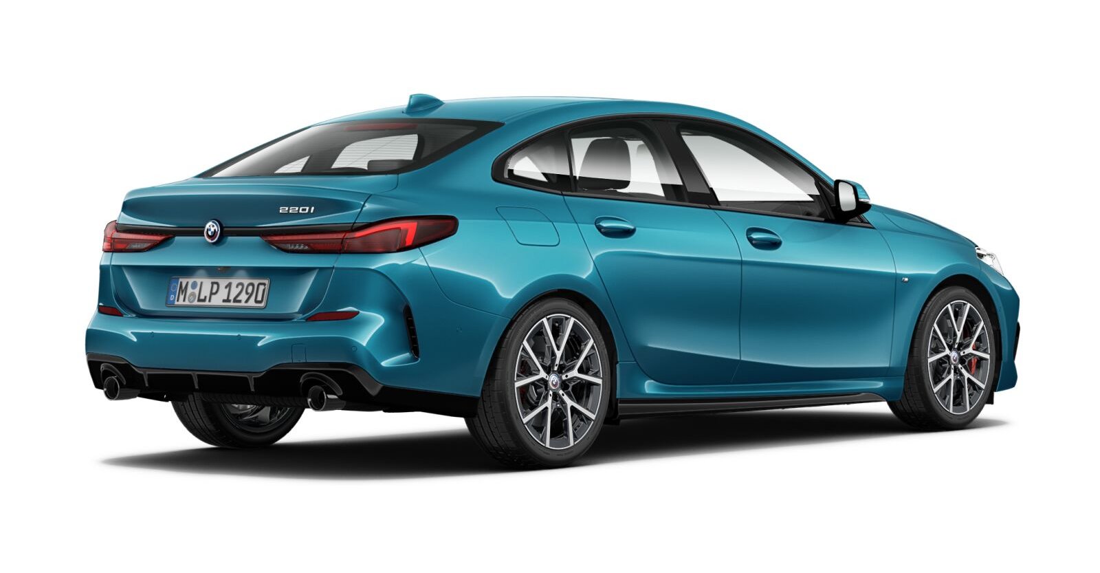 BMW BMW 2er in Blau von hinten