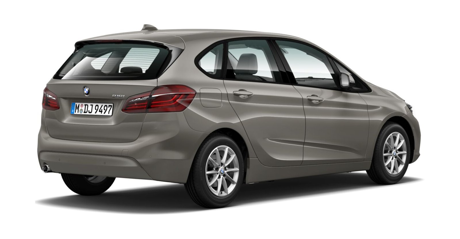 BMW BMW 2er in Silber von hinten