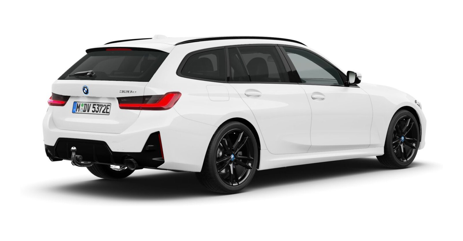 BMW BMW 3er in Weiß von hinten