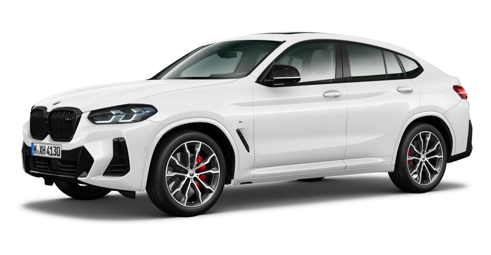 BMW X4 M40i in Weiß von vorne BMW X4 M40i in Weiß von vorne
