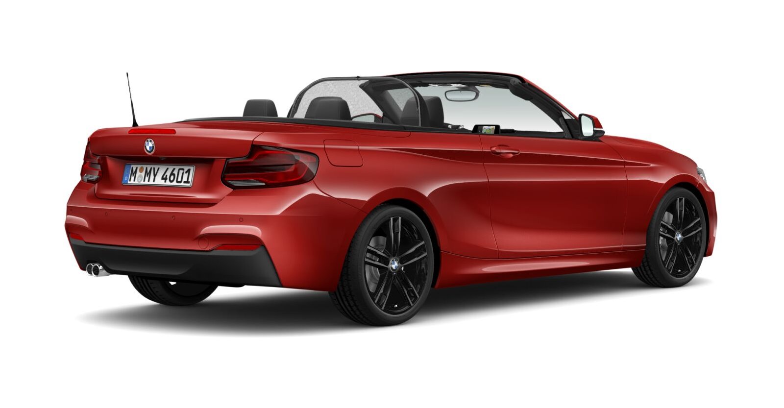 BMW BMW 2er in Rot von hinten BMW BMW 2er in Rot von hinten