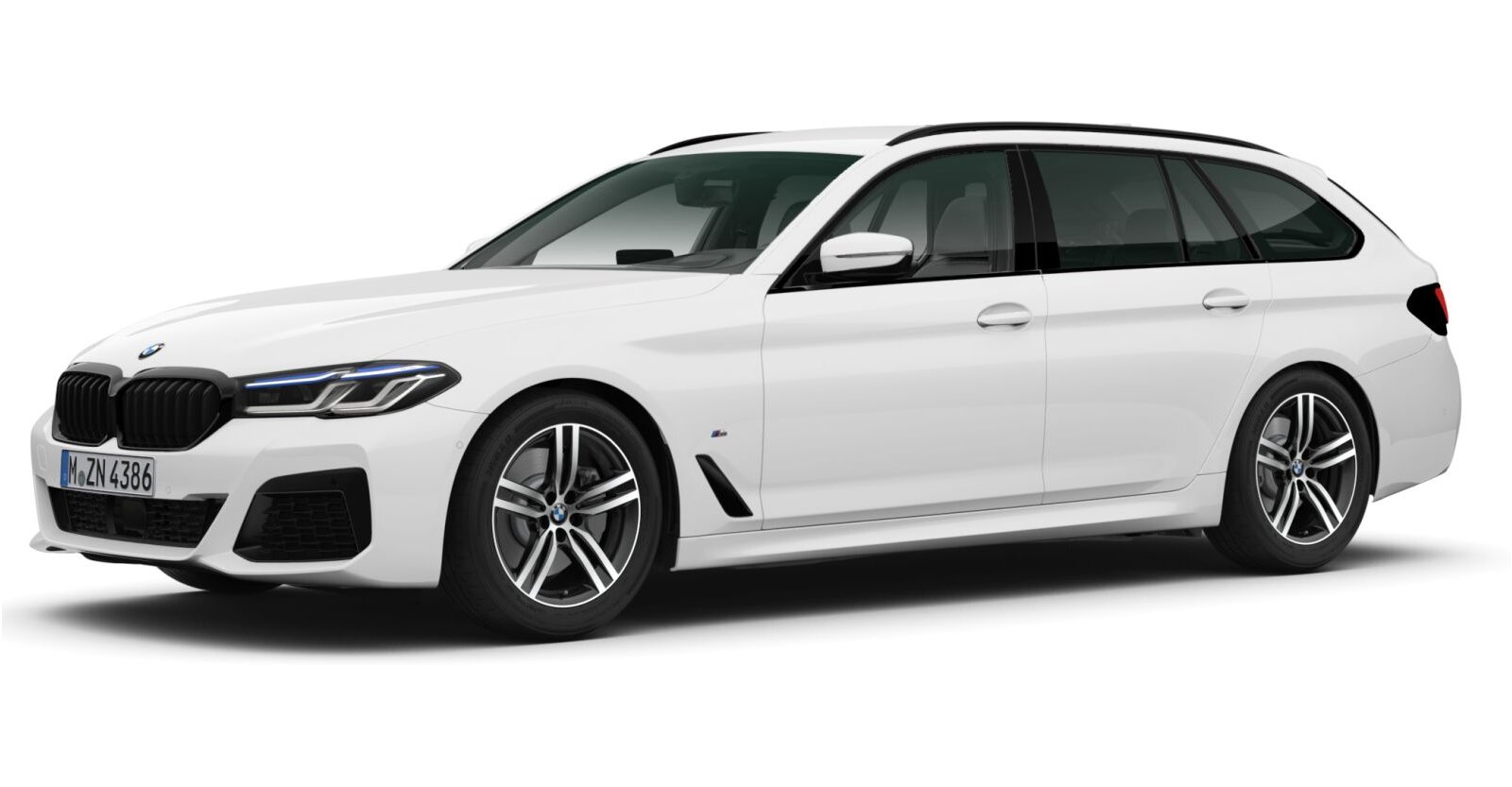 BMW BMW 5er in Weiß von vorne