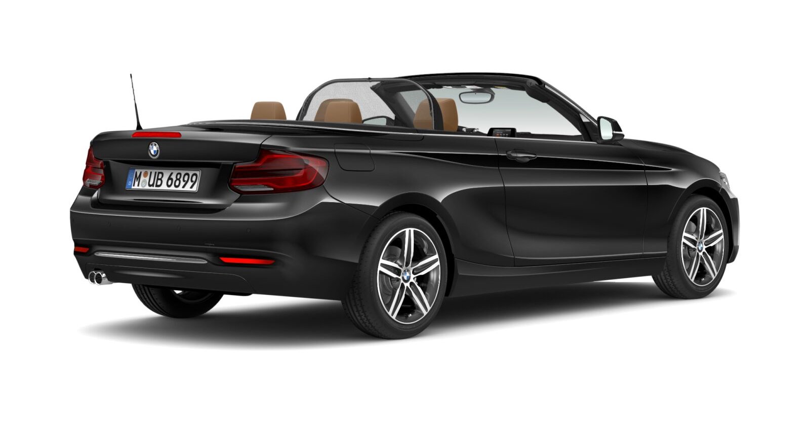 BMW BMW 2er in Schwarz von hinten BMW BMW 2er in Schwarz von hinten