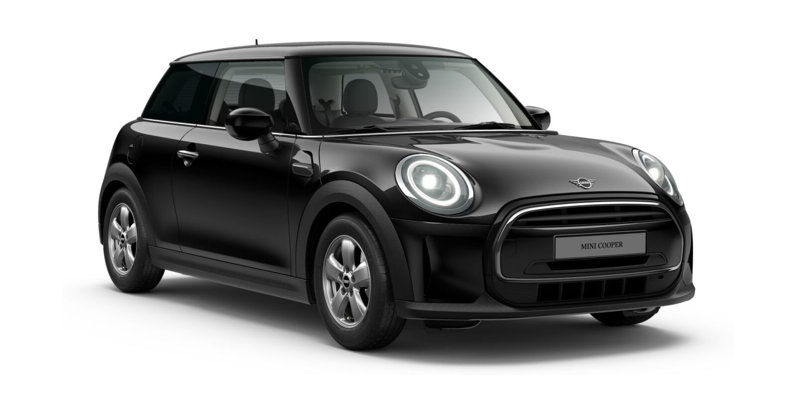 MINI MINI 3-Türer in Schwarz von vorne MINI MINI 3-Türer in Schwarz von vorne