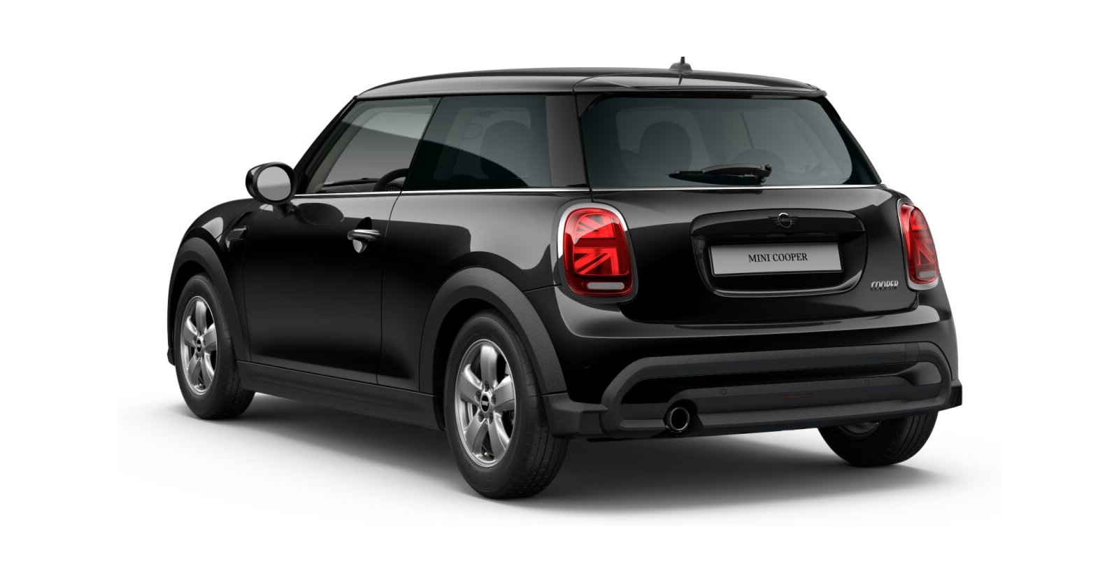 MINI MINI 3-Türer in Schwarz von hinten MINI MINI 3-Türer in Schwarz von hinten
