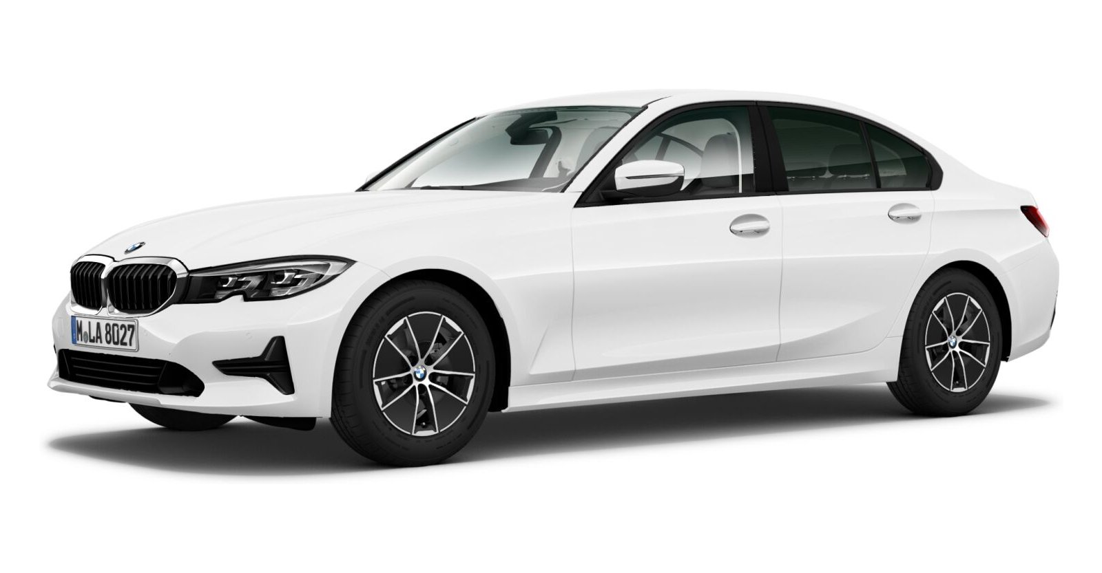 BMW BMW 3er in Weiß von vorne BMW BMW 3er in Weiß von vorne