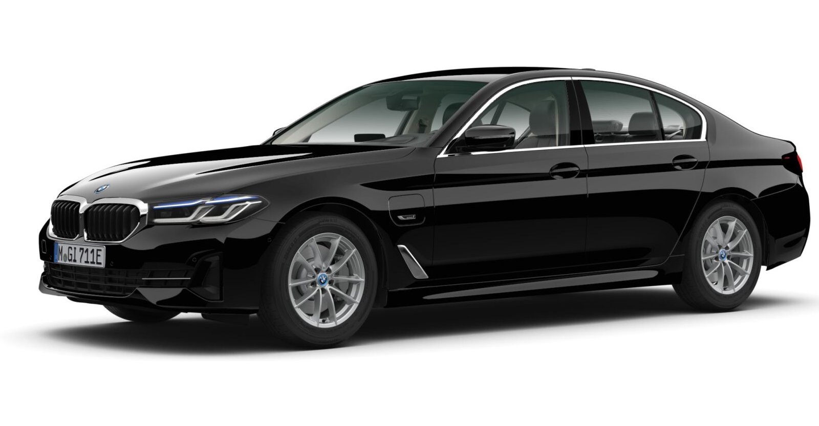 BMW BMW 5er in Schwarz von vorne BMW BMW 5er in Schwarz von vorne