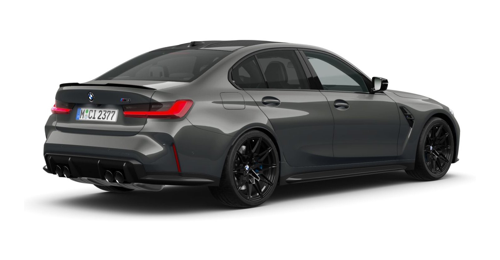 BMW BMW M in Grau von hinten BMW BMW M in Grau von hinten