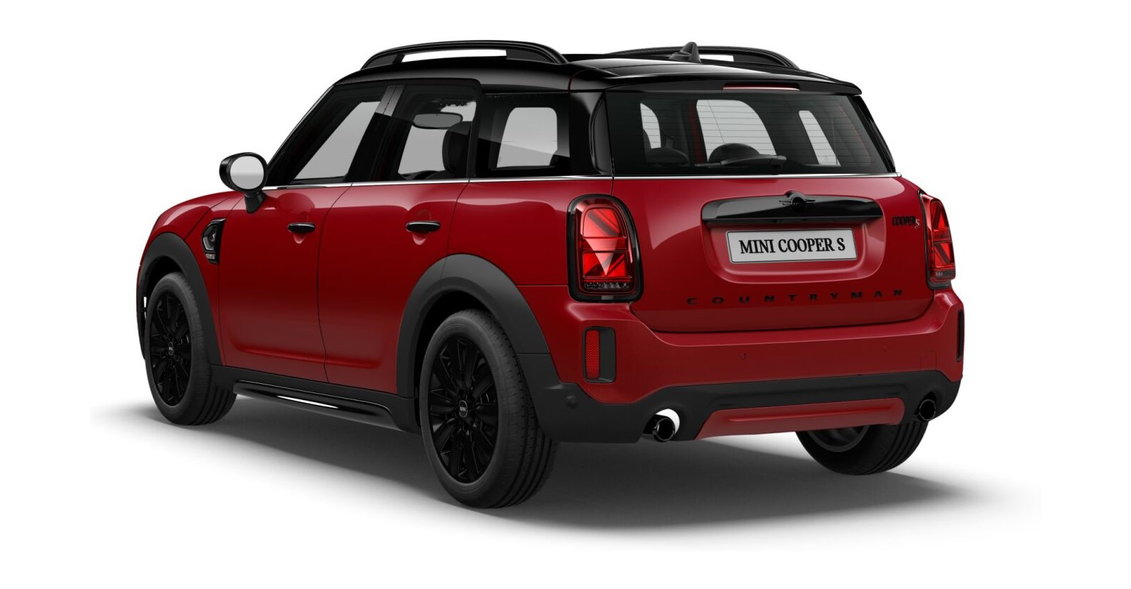 MINI MINI Countryman in Rot von hinten MINI MINI Countryman in Rot von hinten