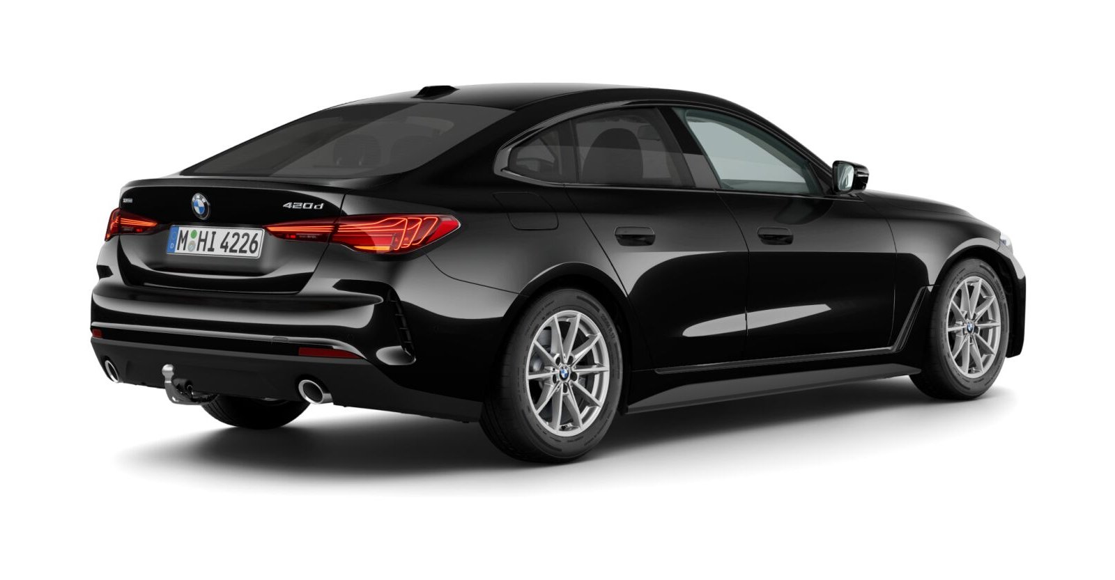 BMW BMW 4er in Schwarz von hinten BMW BMW 4er in Schwarz von hinten