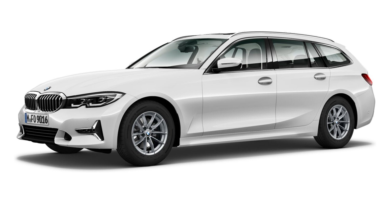 BMW BMW 3er in Weiß von vorne