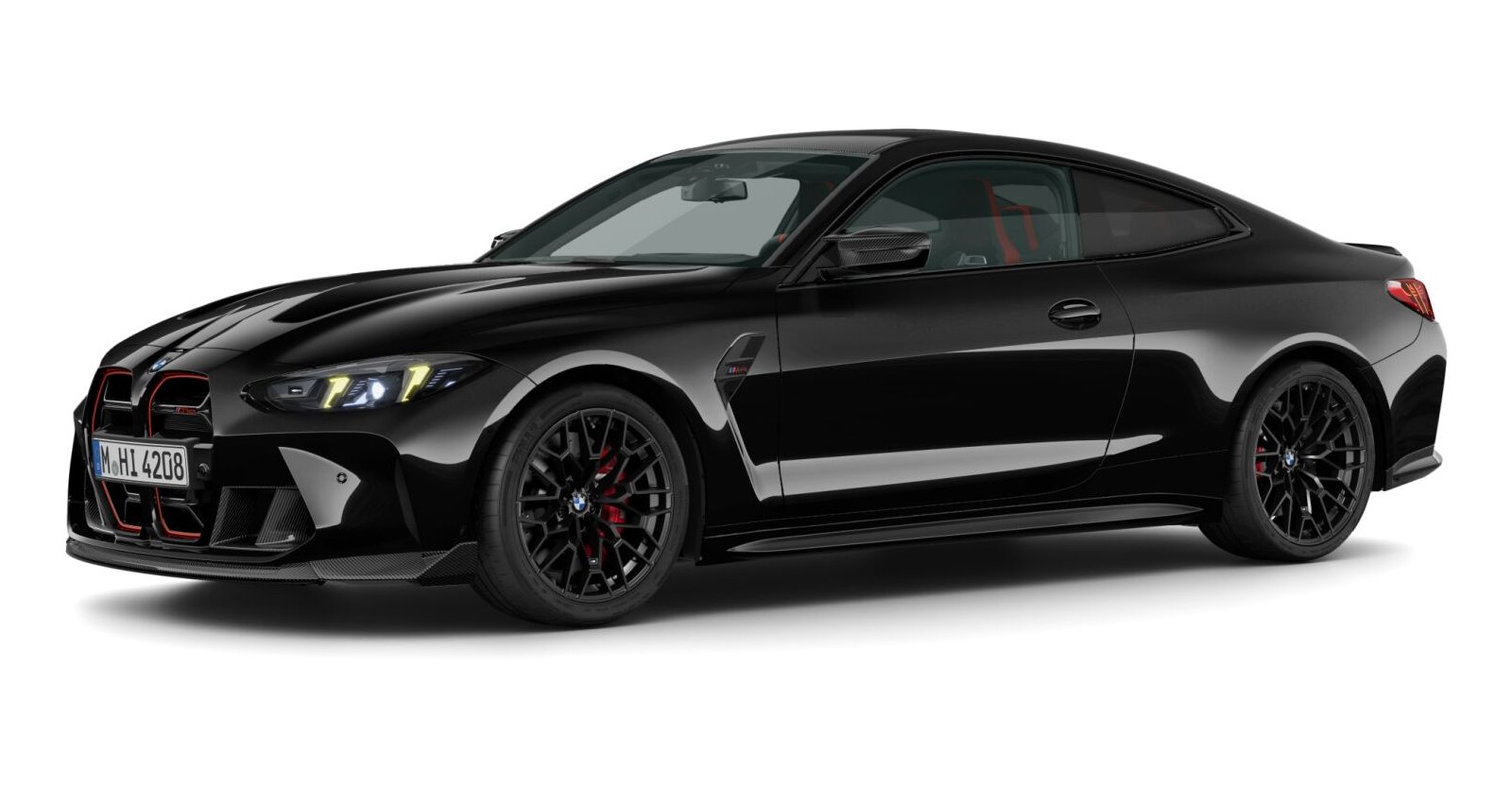 BMW M4 CS Coupe in Schwarz von vorne BMW M4 CS Coupe in Schwarz von vorne
