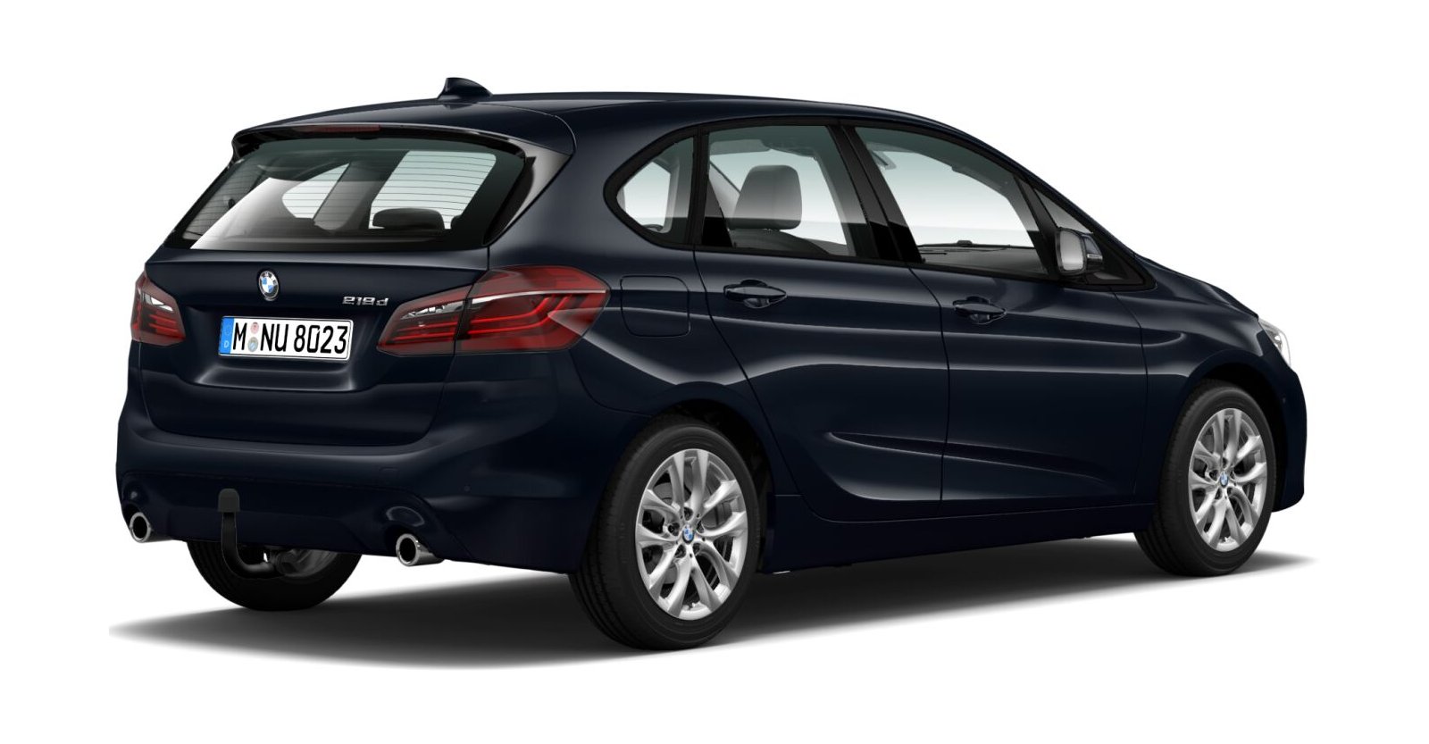 BMW BMW 2er in Blau von hinten