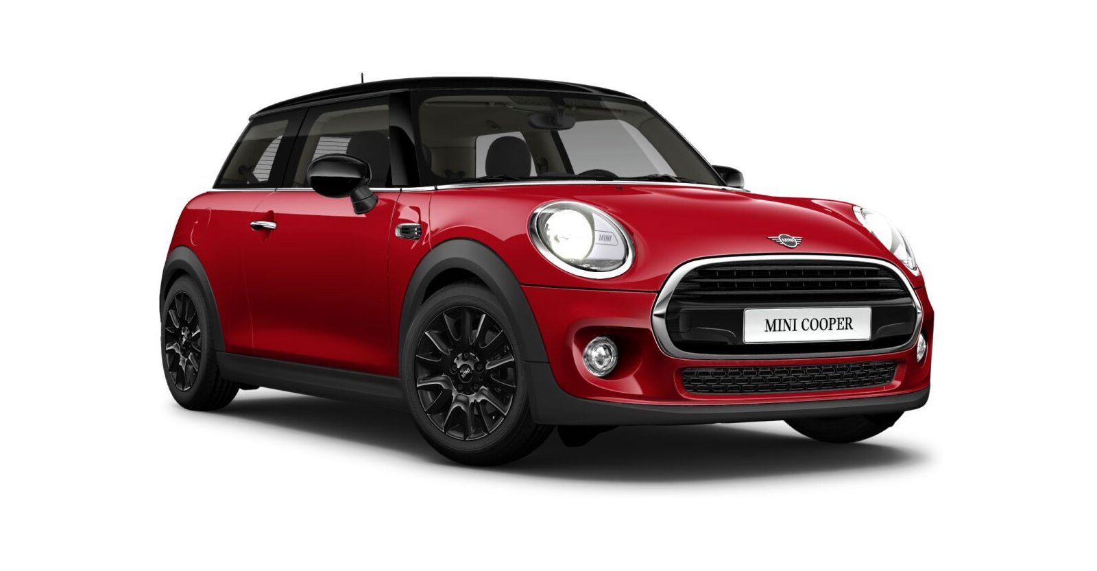 MINI Cooper 3-Türer in Rot von vorne MINI Cooper 3-Türer in Rot von vorne