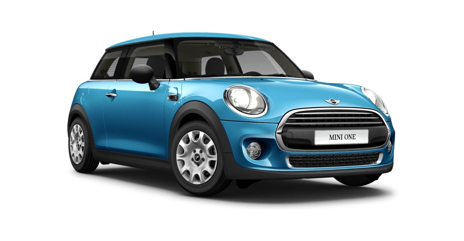 MINI MINI 3-Türer in Blau von vorne