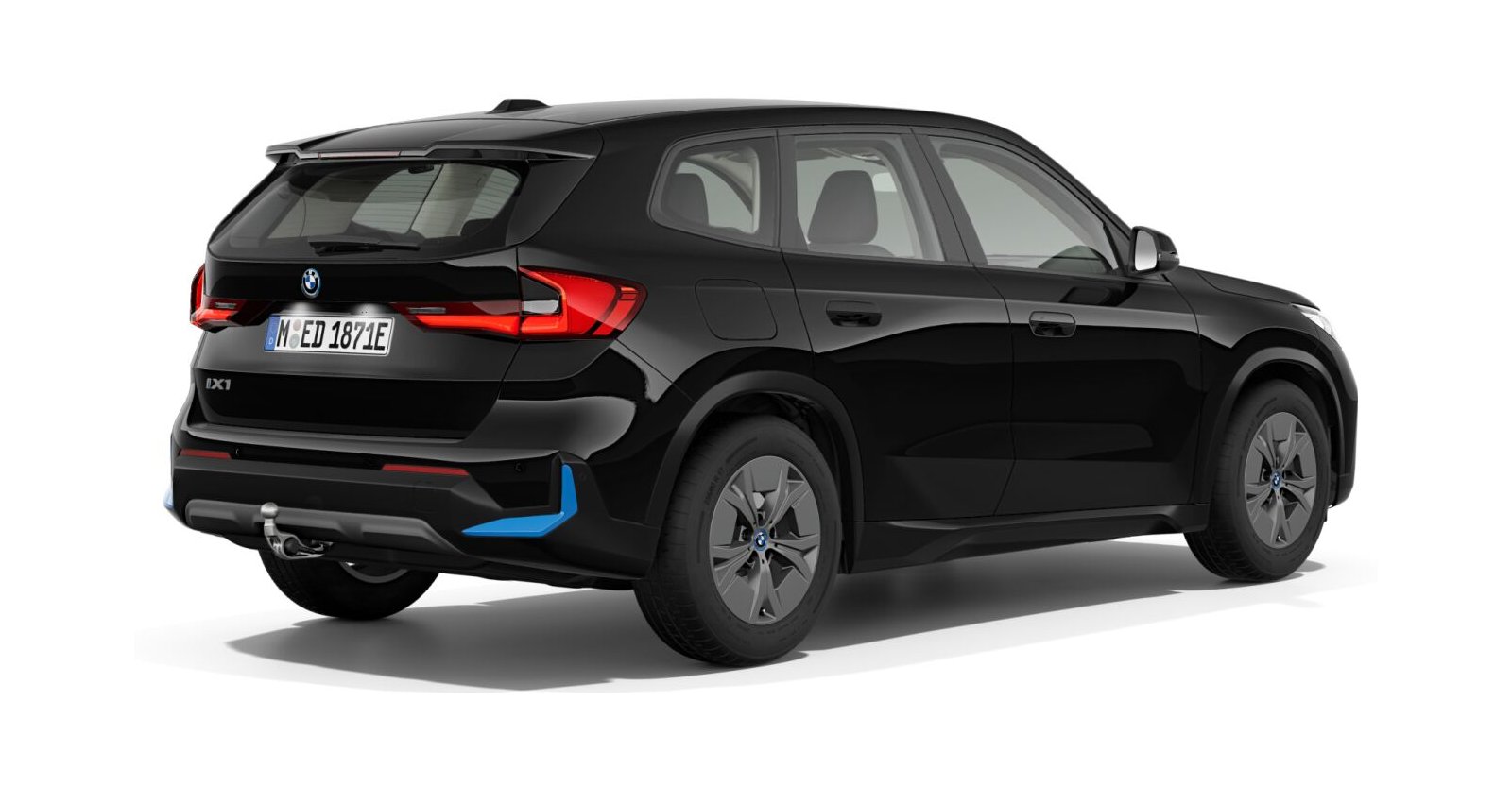 BMW BMW I in Schwarz von hinten