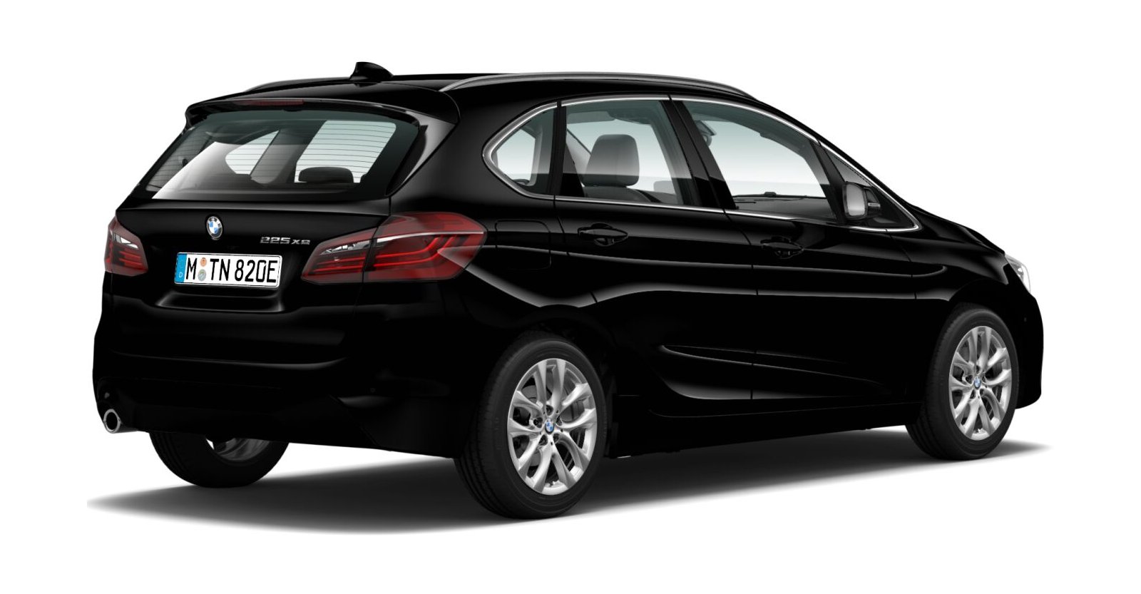 BMW BMW 2er in Schwarz von hinten