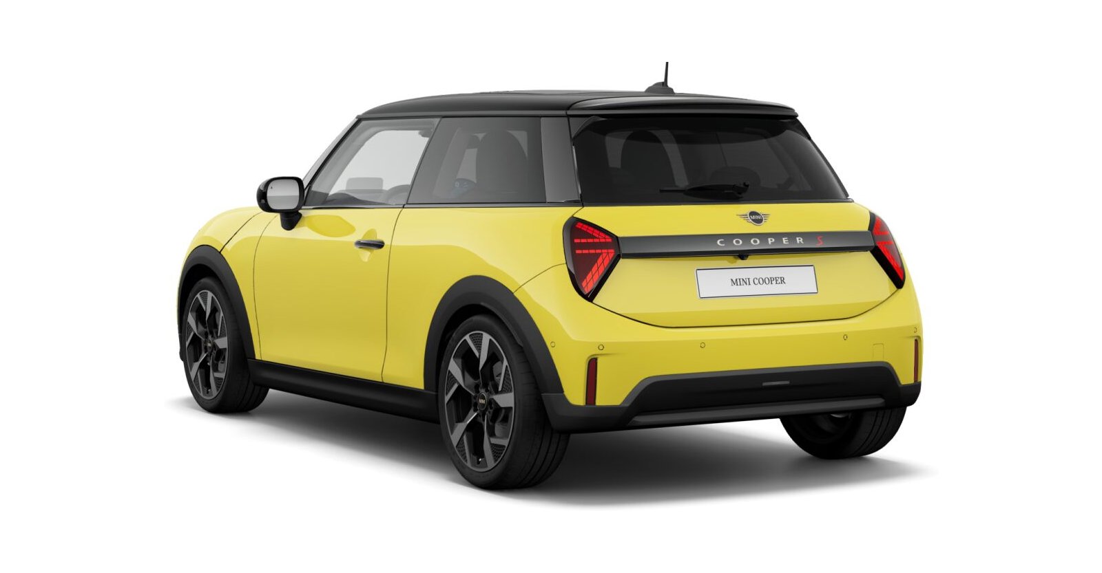 MINI MINI 3-Türer in Gelb von hinten MINI MINI 3-Türer in Gelb von hinten