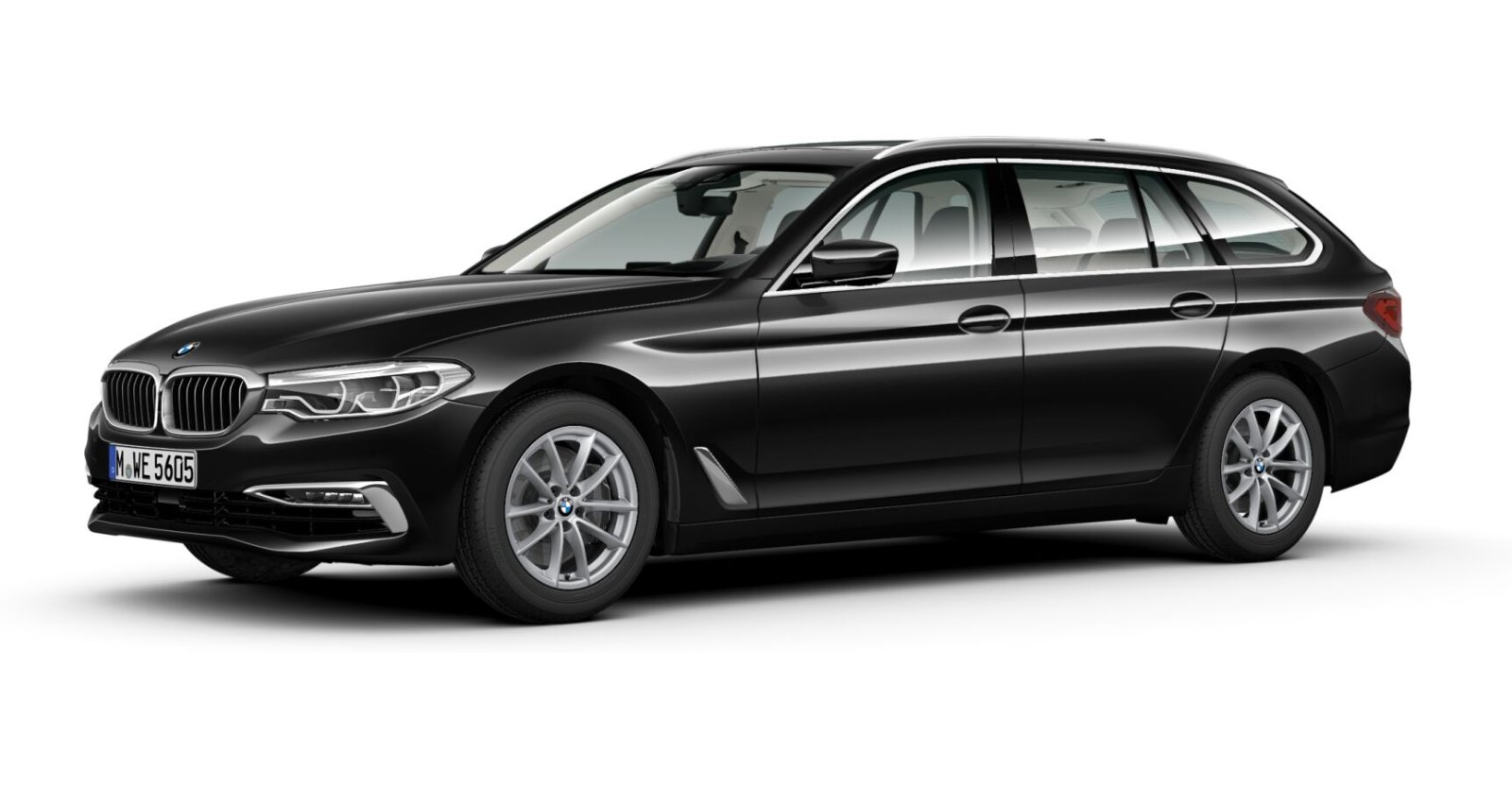 BMW BMW 5er in Schwarz von vorne BMW BMW 5er in Schwarz von vorne