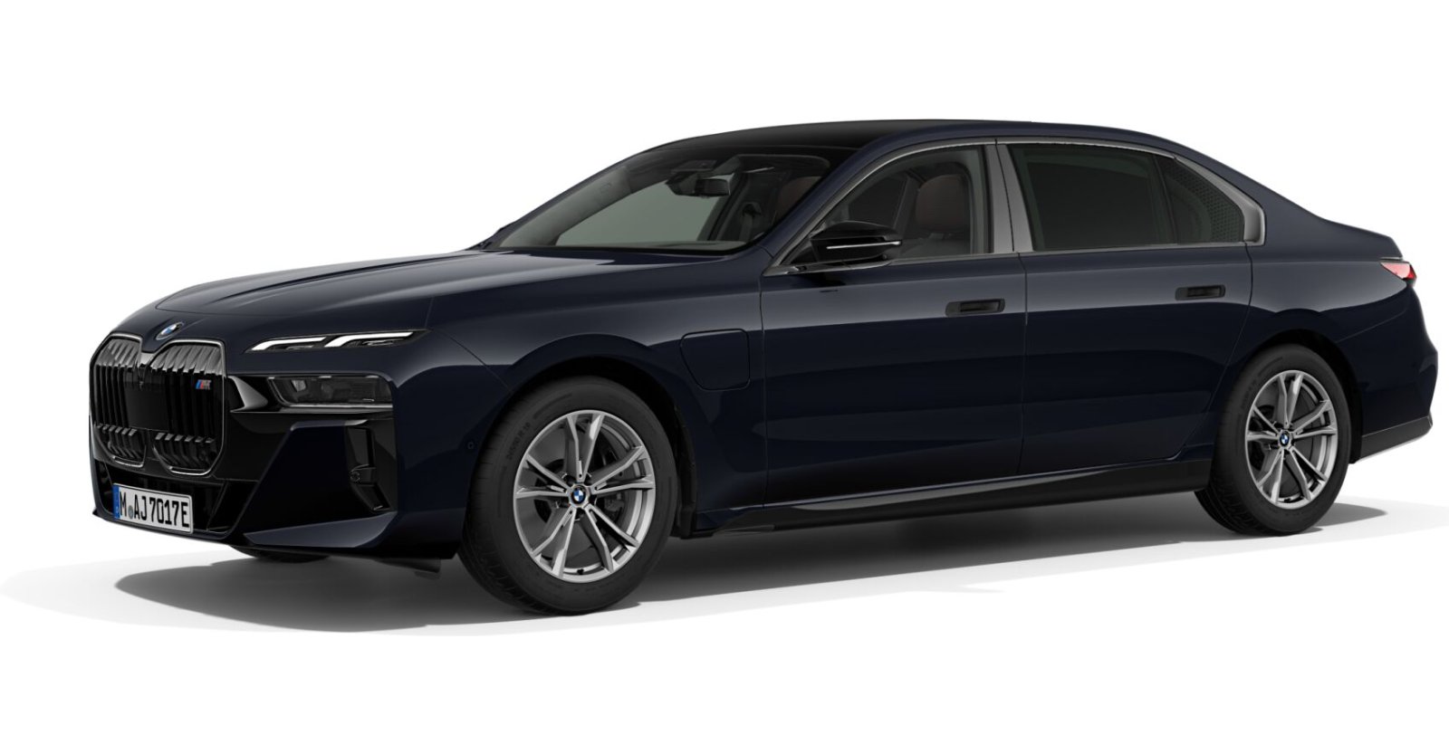 BMW BMW 7er in Schwarz von vorne BMW BMW 7er in Schwarz von vorne
