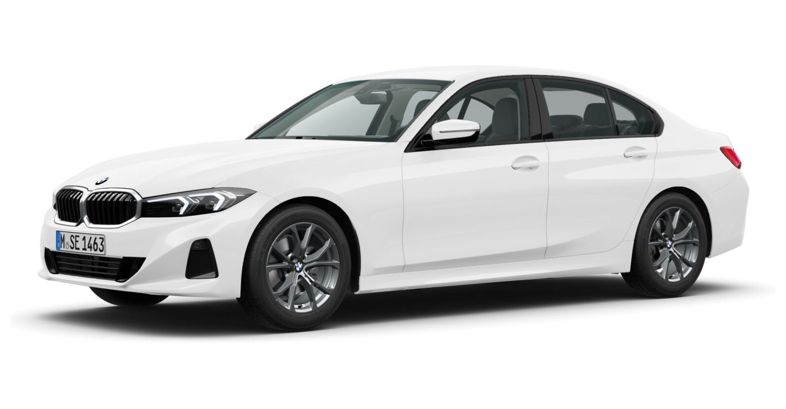 BMW BMW 3er in Weiß von vorne BMW BMW 3er in Weiß von vorne