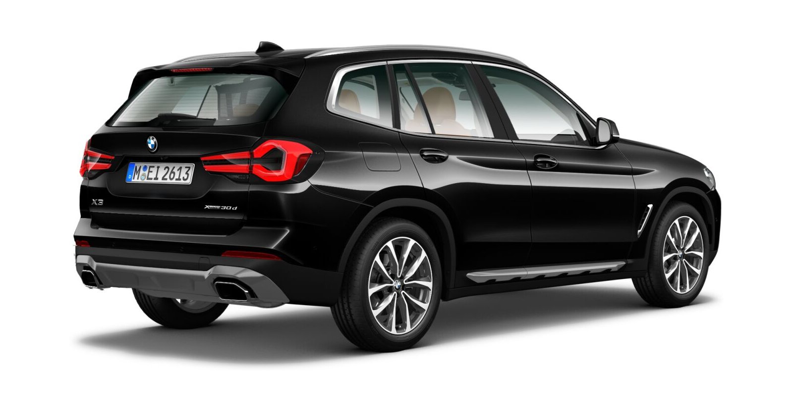 BMW BMW X in Schwarz von hinten BMW BMW X in Schwarz von hinten