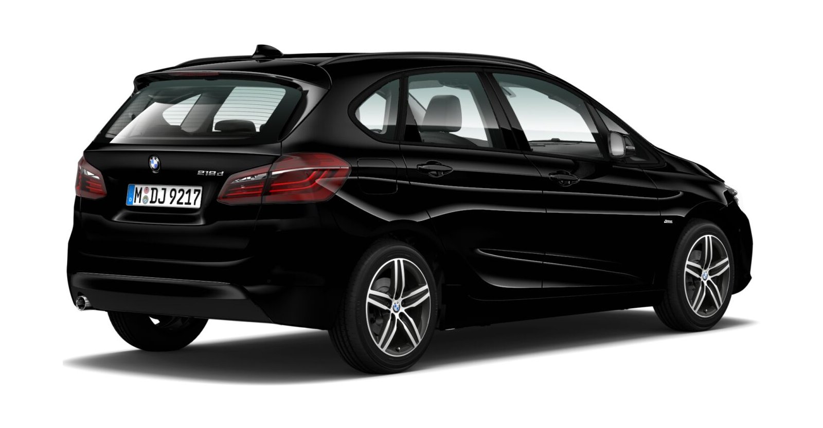 BMW BMW 2er in Schwarz von hinten BMW BMW 2er in Schwarz von hinten