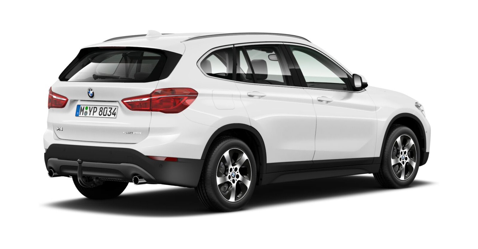 BMW BMW X in Weiß von hinten BMW BMW X in Weiß von hinten