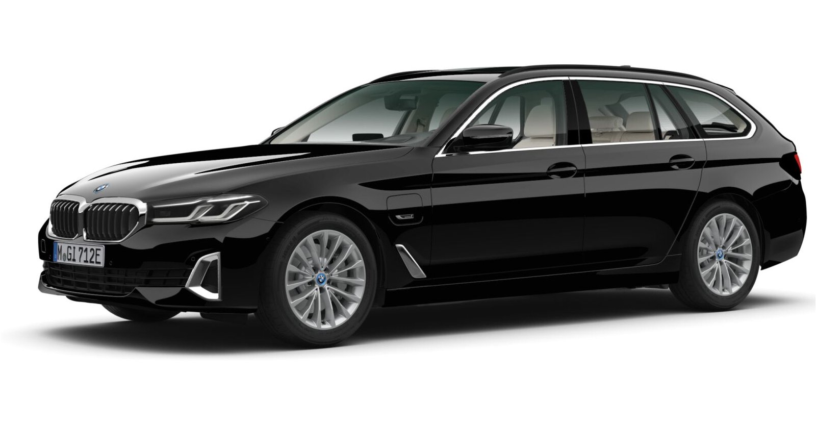 BMW BMW 5er in Schwarz von vorne BMW BMW 5er in Schwarz von vorne