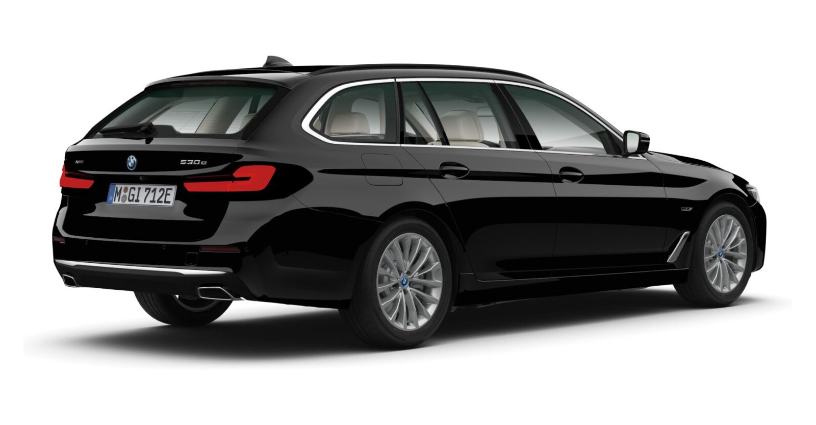 BMW BMW 5er in Schwarz von hinten BMW BMW 5er in Schwarz von hinten