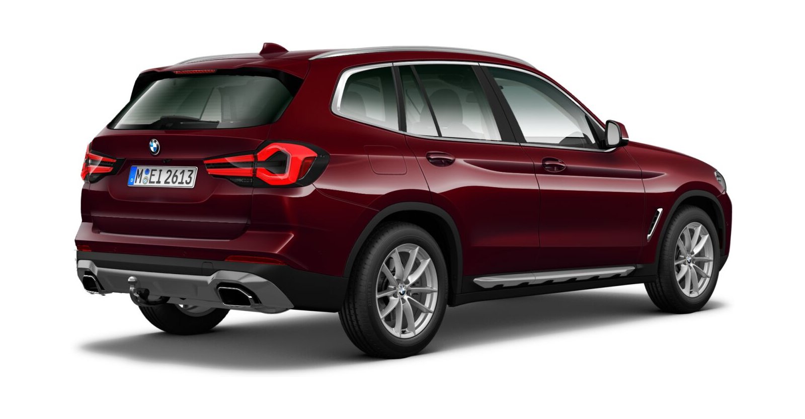 BMW BMW X in Rot von hinten BMW BMW X in Rot von hinten
