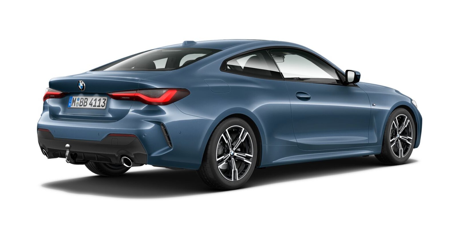 BMW BMW 4er in Blau von hinten BMW BMW 4er in Blau von hinten
