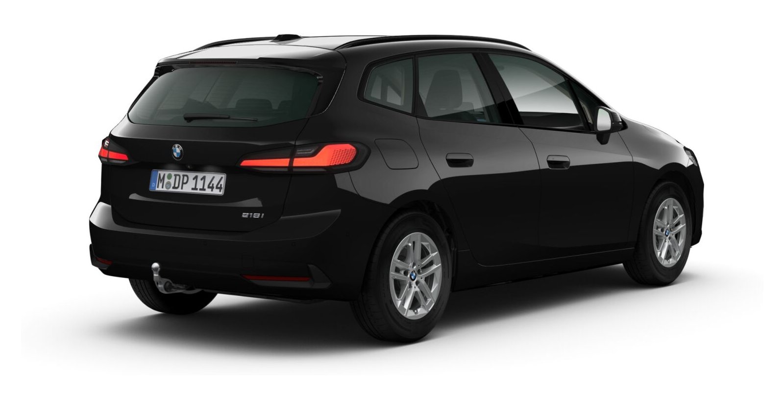 BMW BMW 2er in Schwarz von hinten