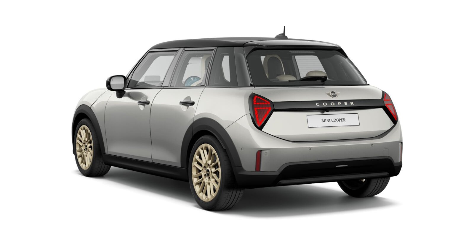 MINI MINI 3-Türer in Silber von hinten MINI MINI 3-Türer in Silber von hinten