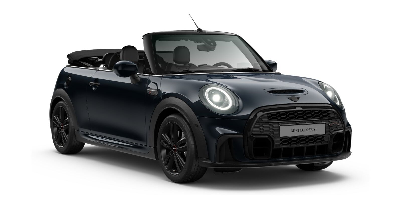 MINI MINI Cabrio in Schwarz von vorne