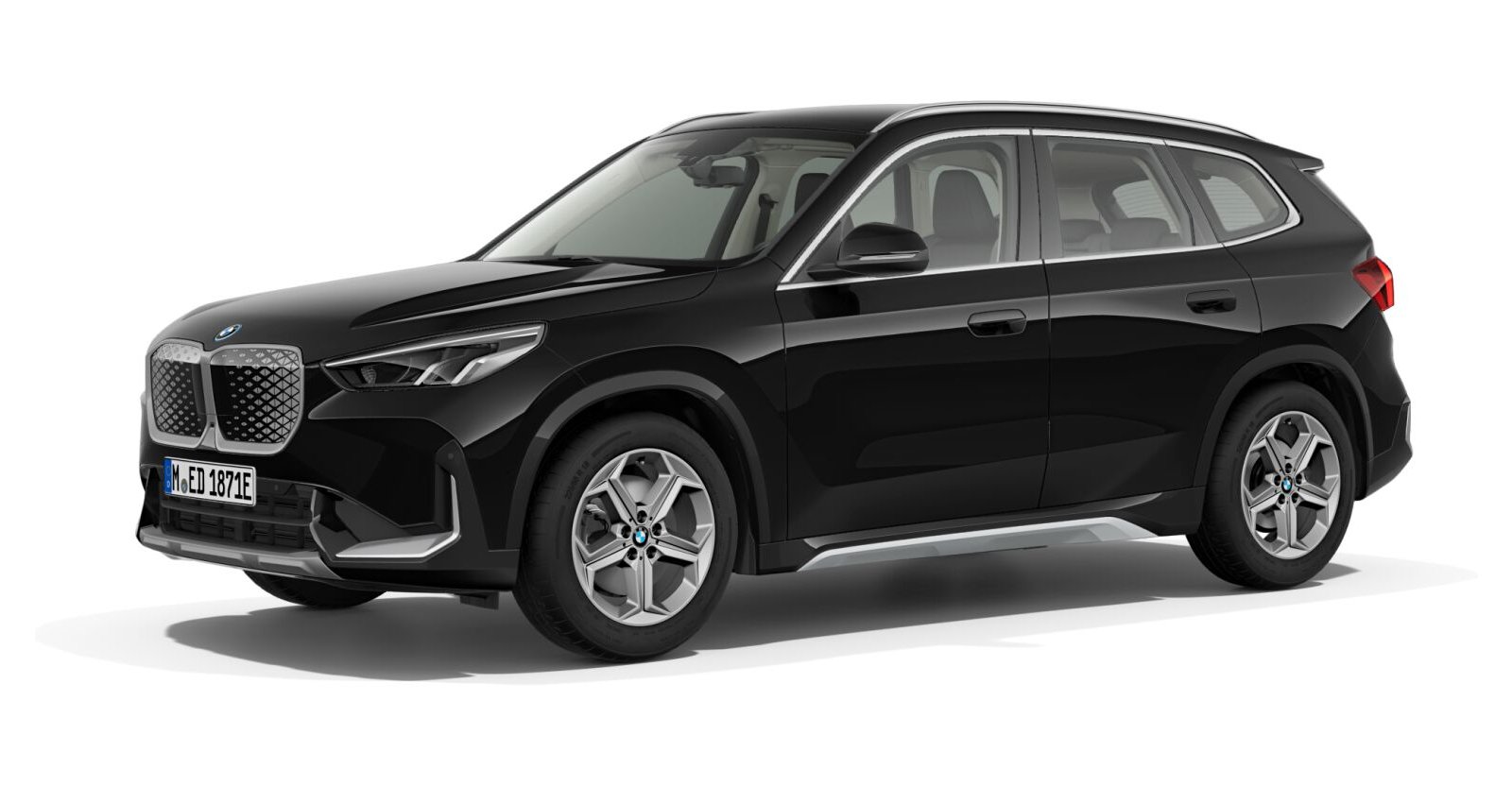 BMW BMW I in Schwarz von vorne