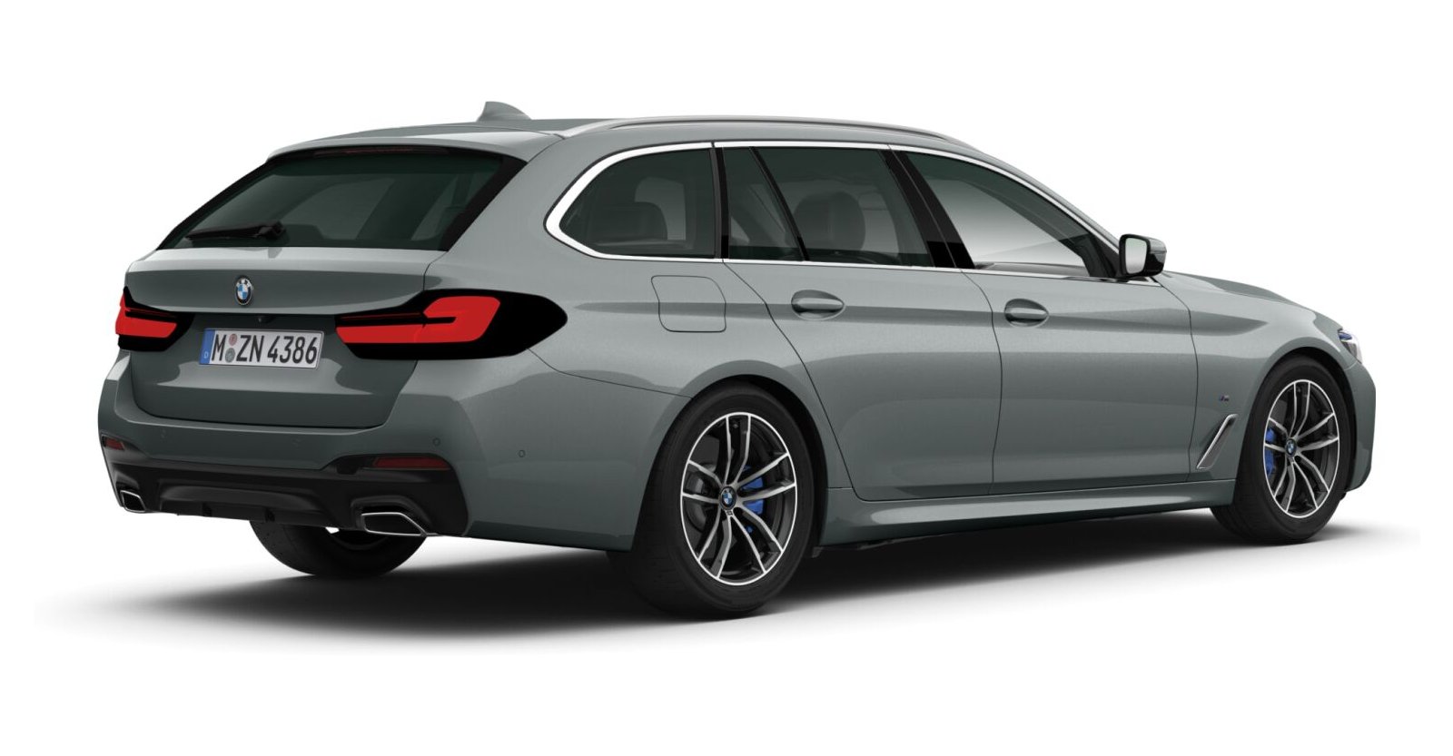 BMW BMW 5er in Grau von hinten BMW BMW 5er in Grau von hinten