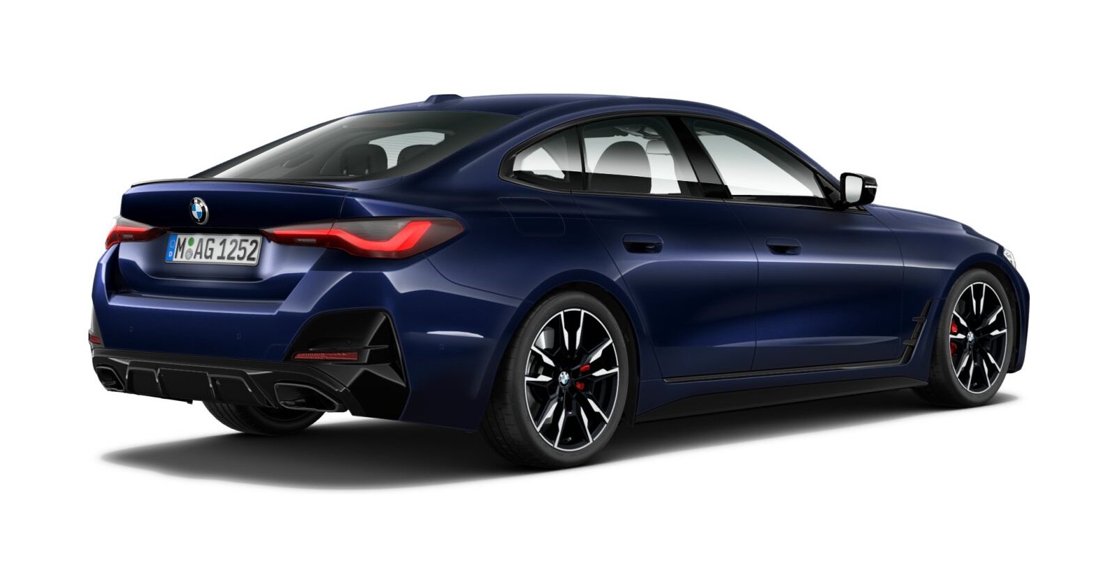 BMW BMW 4er in Blau von hinten BMW BMW 4er in Blau von hinten