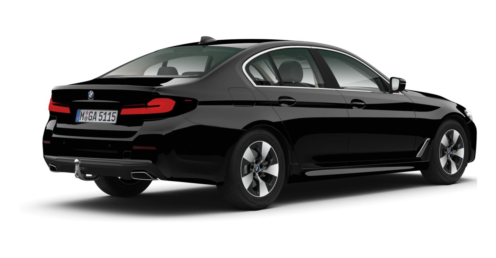BMW BMW 5er in Schwarz von hinten BMW BMW 5er in Schwarz von hinten