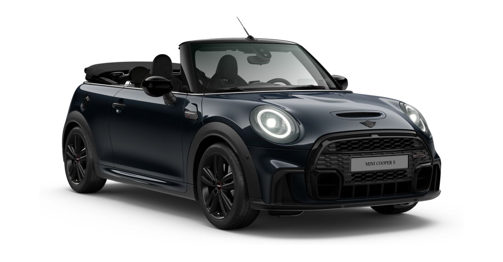 MINI MINI Cabrio in Schwarz von vorne